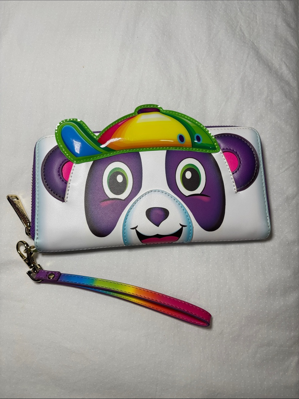 Lisa Frank Loungefly Rainbow Panda Painter Wristlet Wallet
